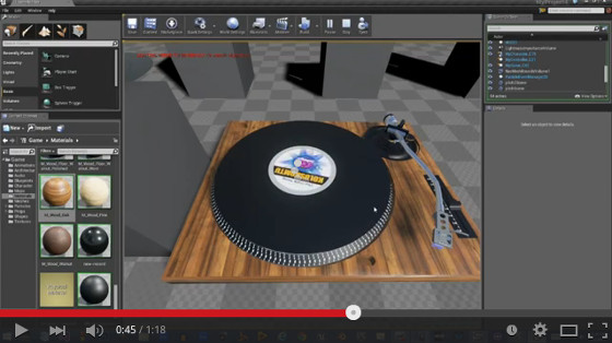 Vinyl Record In Unreal4 Engine